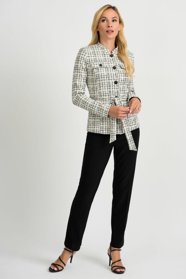 Joseph Ribkoff White/Black Jacket 201388