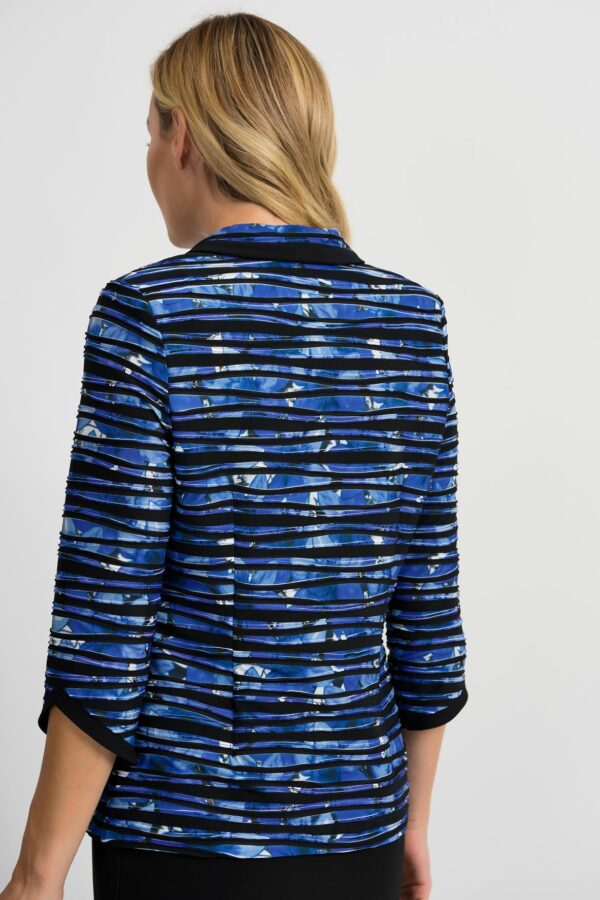 Joseph Ribkoff Blue/Black Jacket 201479 - Image 4