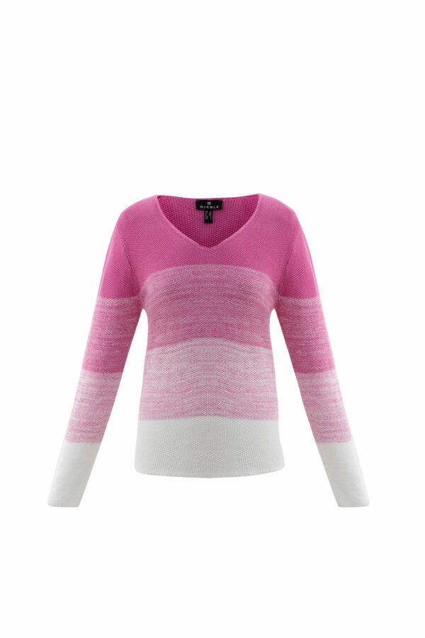 Marble V neck sweater 6563 - Image 2